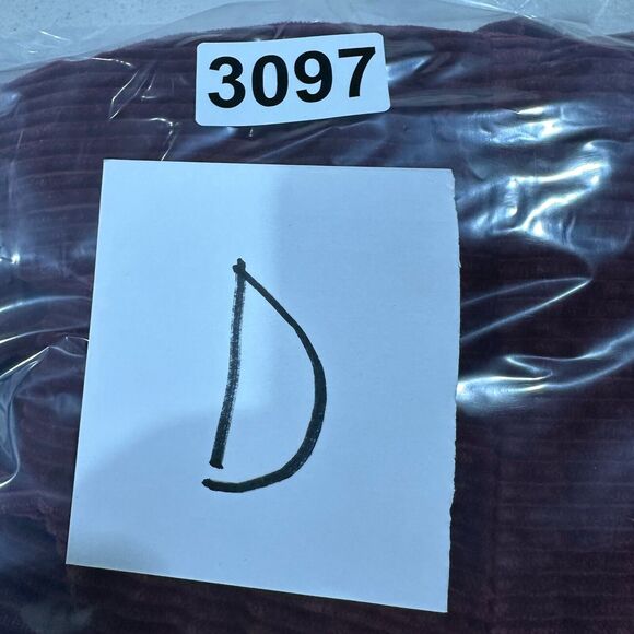 American Eagle Dress Women's Medium Corduroy Maroon Red Sleeveless Jumper Bib - Picture 11 of 11